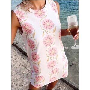 Sleeveless Floral Print Mini Dress NWT